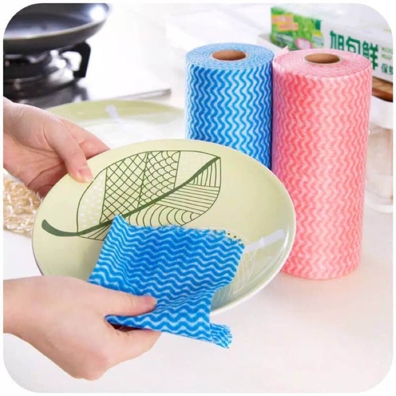 Tissue kain lap pembersih dapur bisa dicuci tissue roll non woven