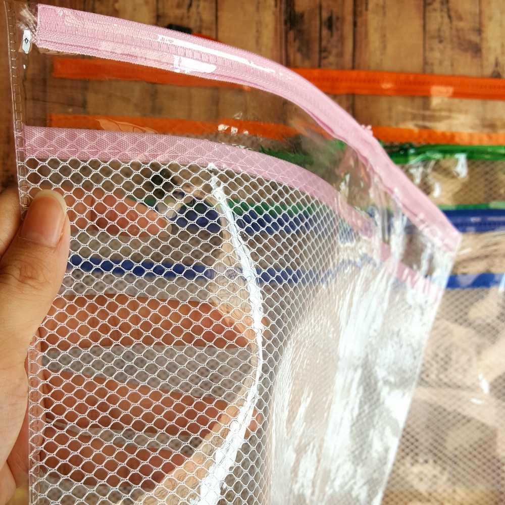 Trifelo Zipper Bag + Jaring A5 - Map Kantung - Map Plastik Resleting