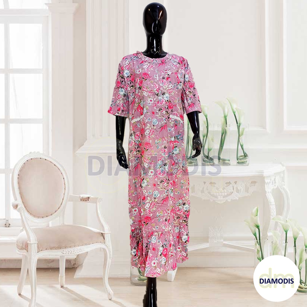 BAJU TIDUR MERLIN Katun Jepang / Longdress Tangan 3/4 / JUMBO / DASTER / Setelan Kimono Wanita Dewas