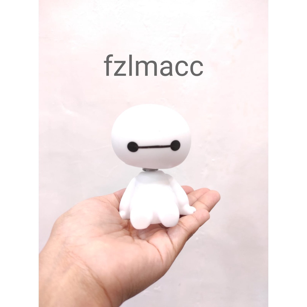 Baymax Boneka Goyang Big Hero 6 Head Ornament Aksesoris Mainan Mobil