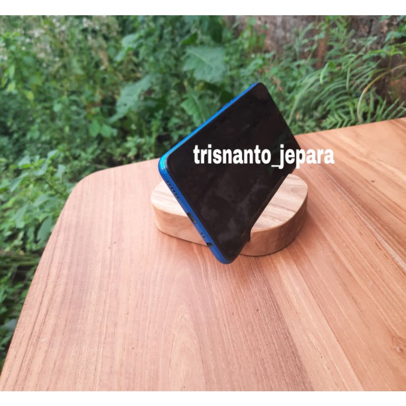 phone stand / tatakan hp kayu jati .