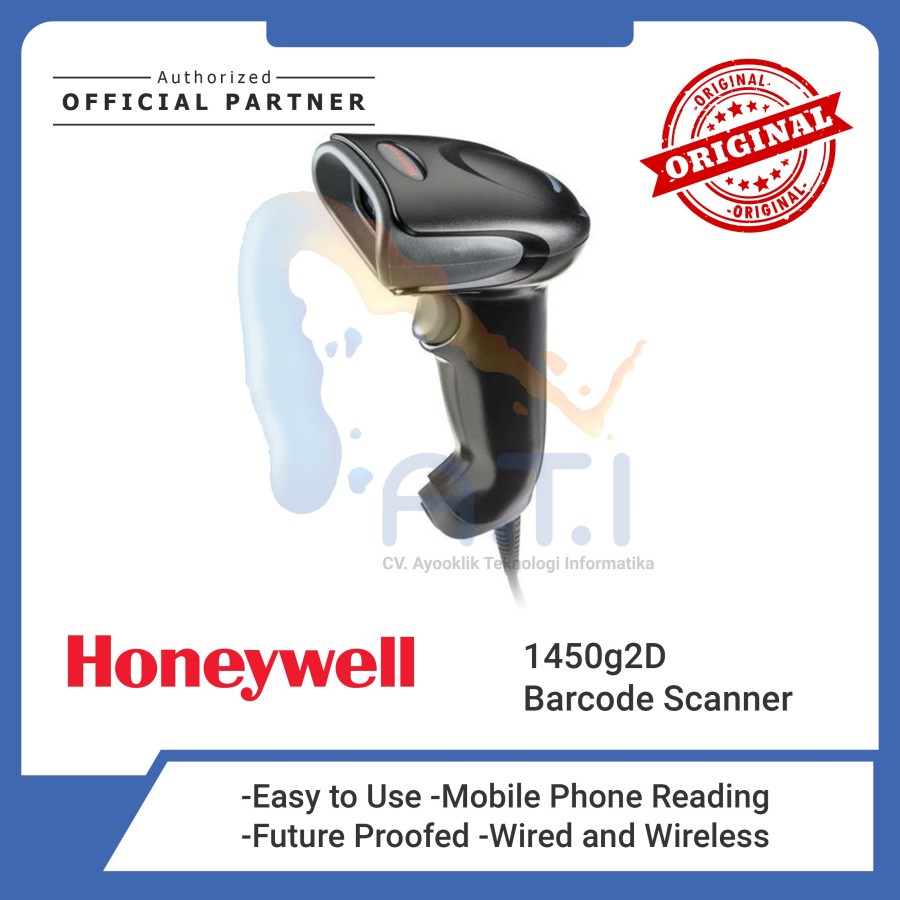 Jual HONEYWELL Barcode Scanner Voyager 1450G 1450 G 2D hand handled