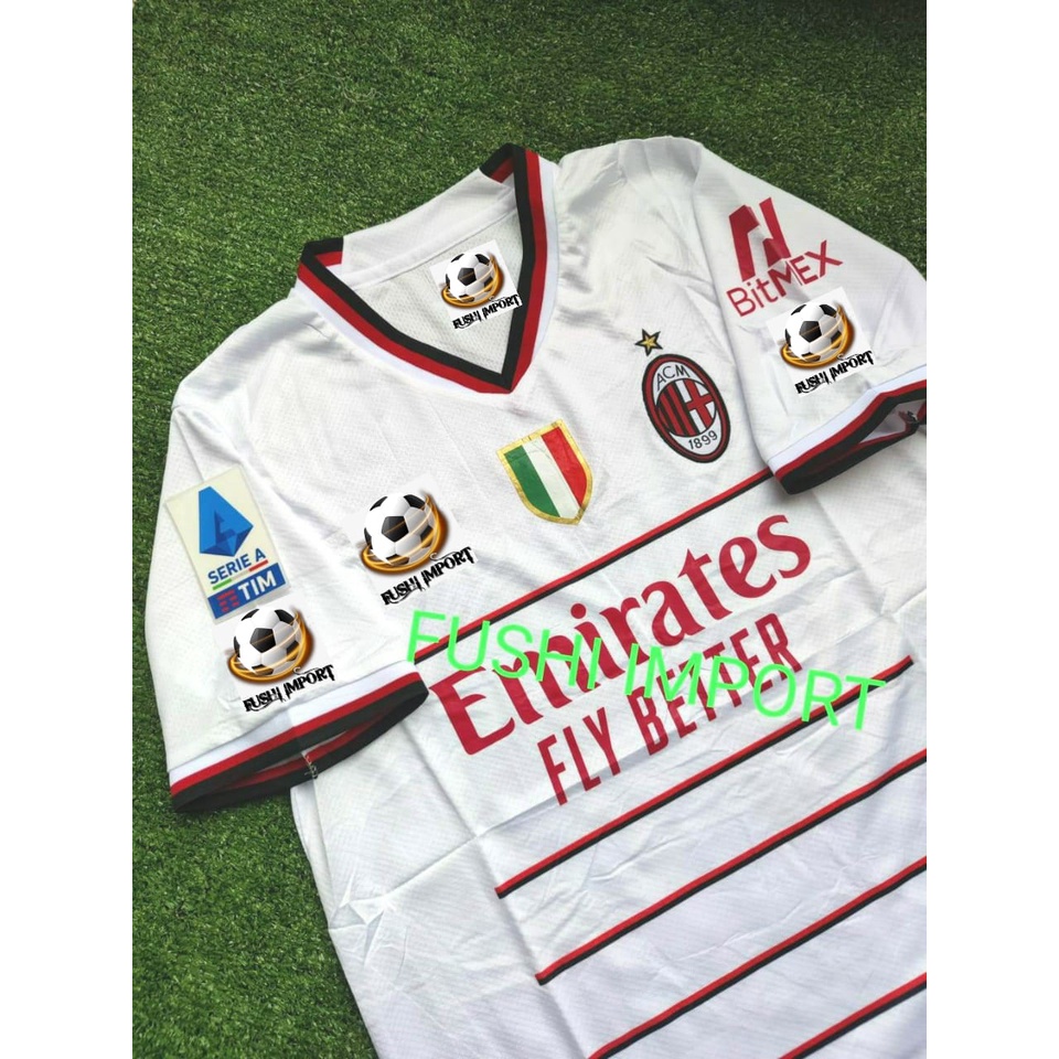 Jersey Baju Bola Milan Away Full Patch 2022 2023 Grade Ori