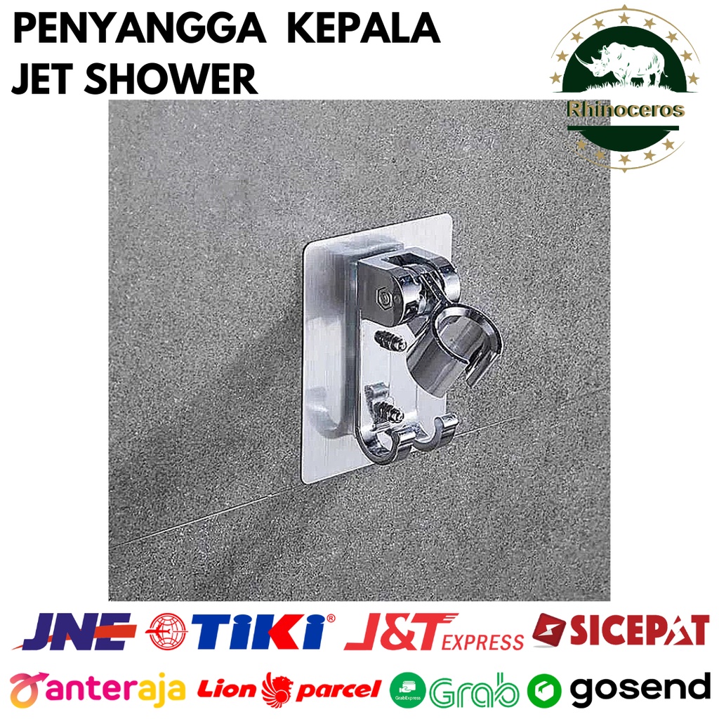 Dudukan Penyangga Shower Bidet Gantungan Kepala Shower Tempel