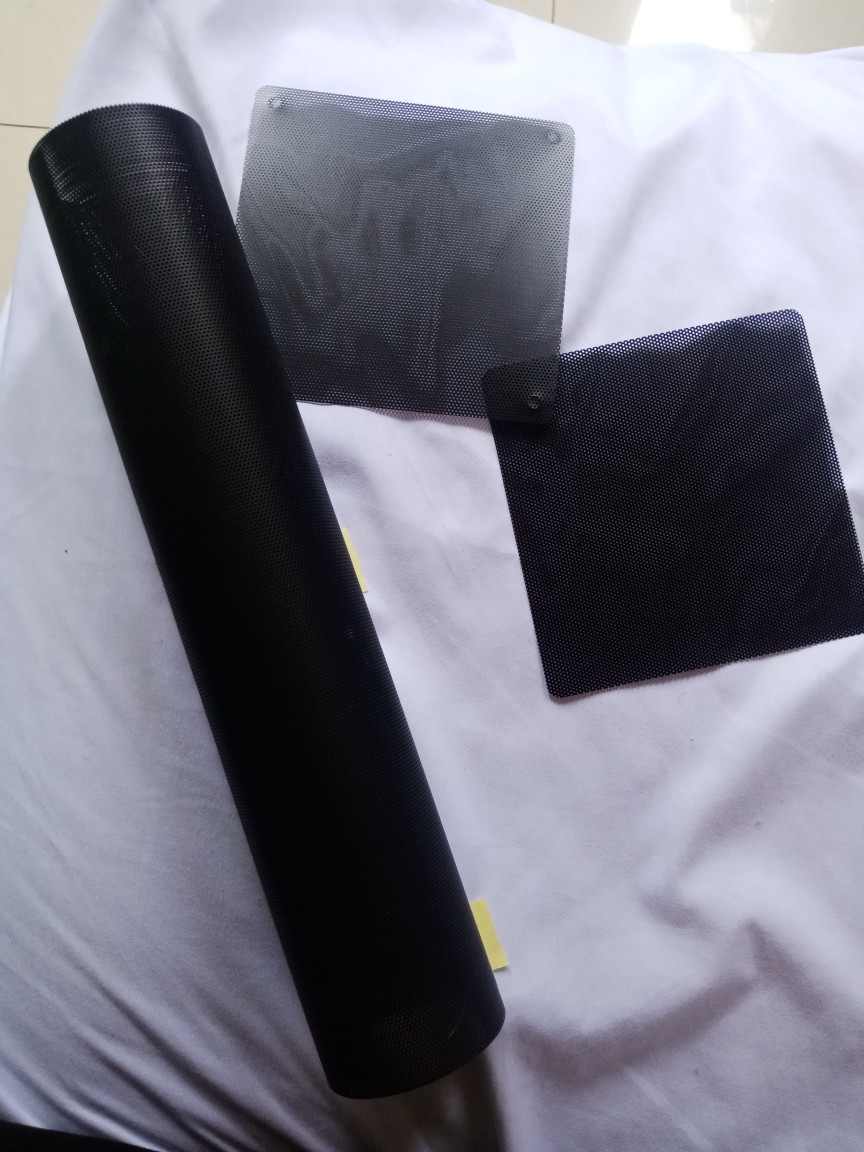 Fan Dust Filter Pc Mesh Computer Case & 4 Baut / Screws - Cuttable