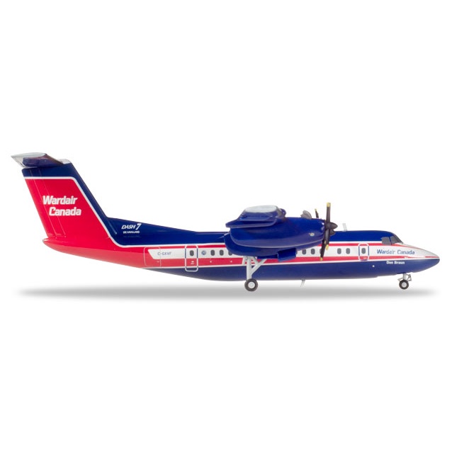 Herpa Wardair Canada De Havilland Canada Dhc-7-C-Gxvf 1/200 558792 Diecast