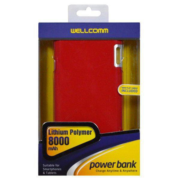 Power Bank 8000 Mah Original Wellcomm Real Power