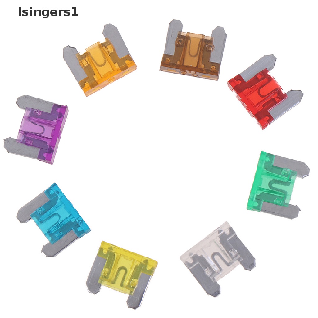 (lsingers1) 100pcs Sekring Gepeng mini 3A5A7.5A10A15A 20A25A30A Untuk Mobil