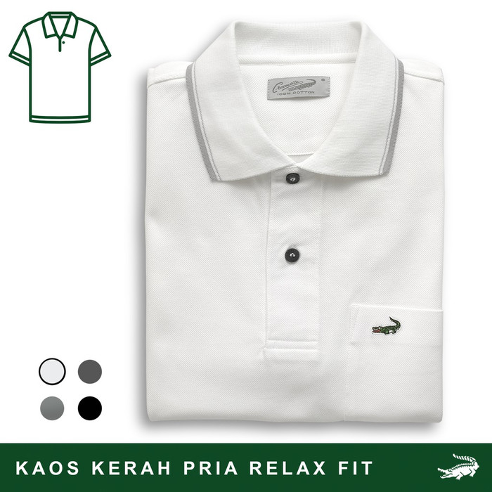 Crocodile Crcole 4 - Baju Kaos Kerah Pria Men Polo Original Relax fit
