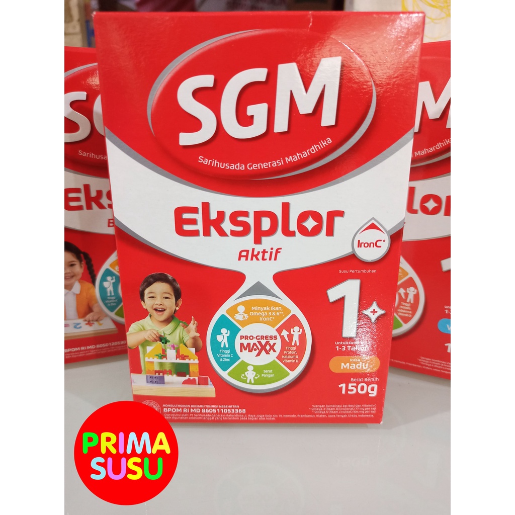 SGM Eksplor 1+ 150 Gr, Madu, Vanila