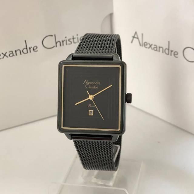 Alexandre Christie AC 2851 Black jam Tangan Wanita