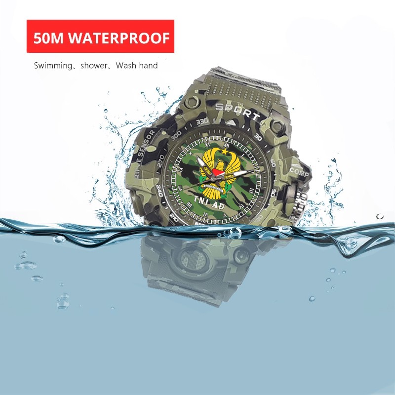 (SPECIAL EDITION) JAM TANGAN LOGO TNI-AD WATER RESISTANT NO.2