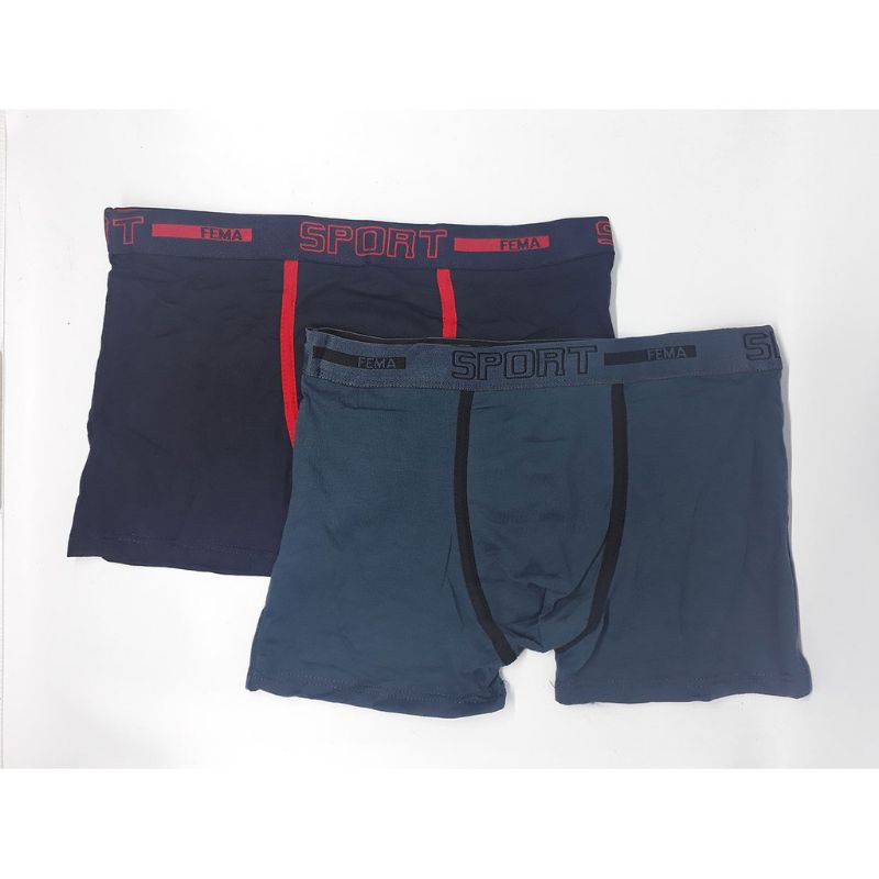 Boxer Pria Fema Ban Sport Ecer 4 pcs