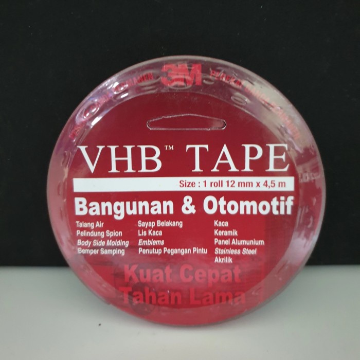 

OFFICE & STATIONERY PENGIKAT & PEREKAT DOUBLE TAPE 3M VHB 12MM ORIGINAL ORIGINAL-PROMO-SALE