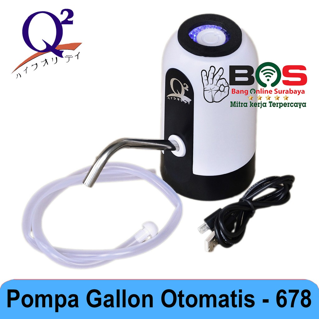 Pompa Air Galon Elektrik Charge USB Q2-678 Q2 678 Q2678