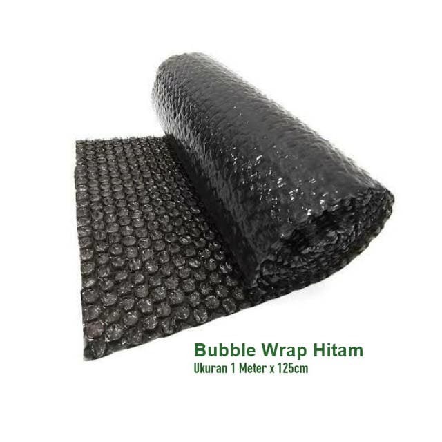 BUBBLE WRAP POTONG HITAM UKURAN 1MX1.25M