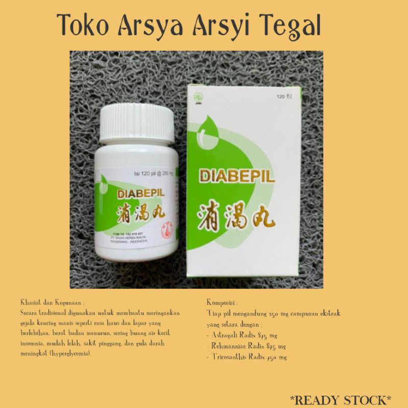 Diabepil xiao ke wan obat diabetes