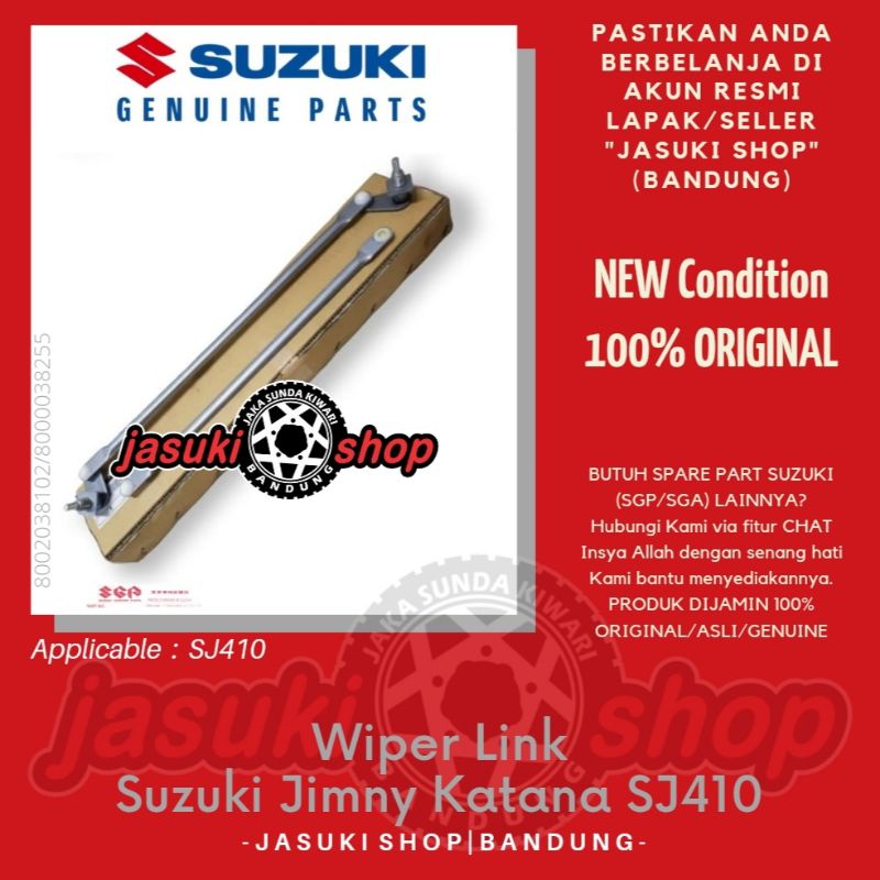 Link Stang Tangkai Wiper Wifer Link Arm Suzuki Jimny Katana Sierra SJ410 Asli Ori Original SGP