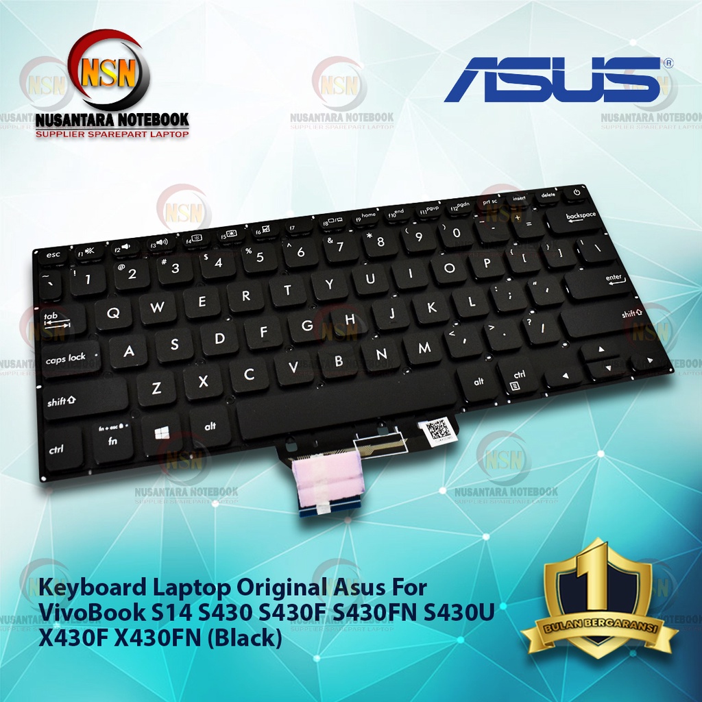 Keyboard Original Laptop Asus For Asus VivoBook S14 S430 S430F (Black)