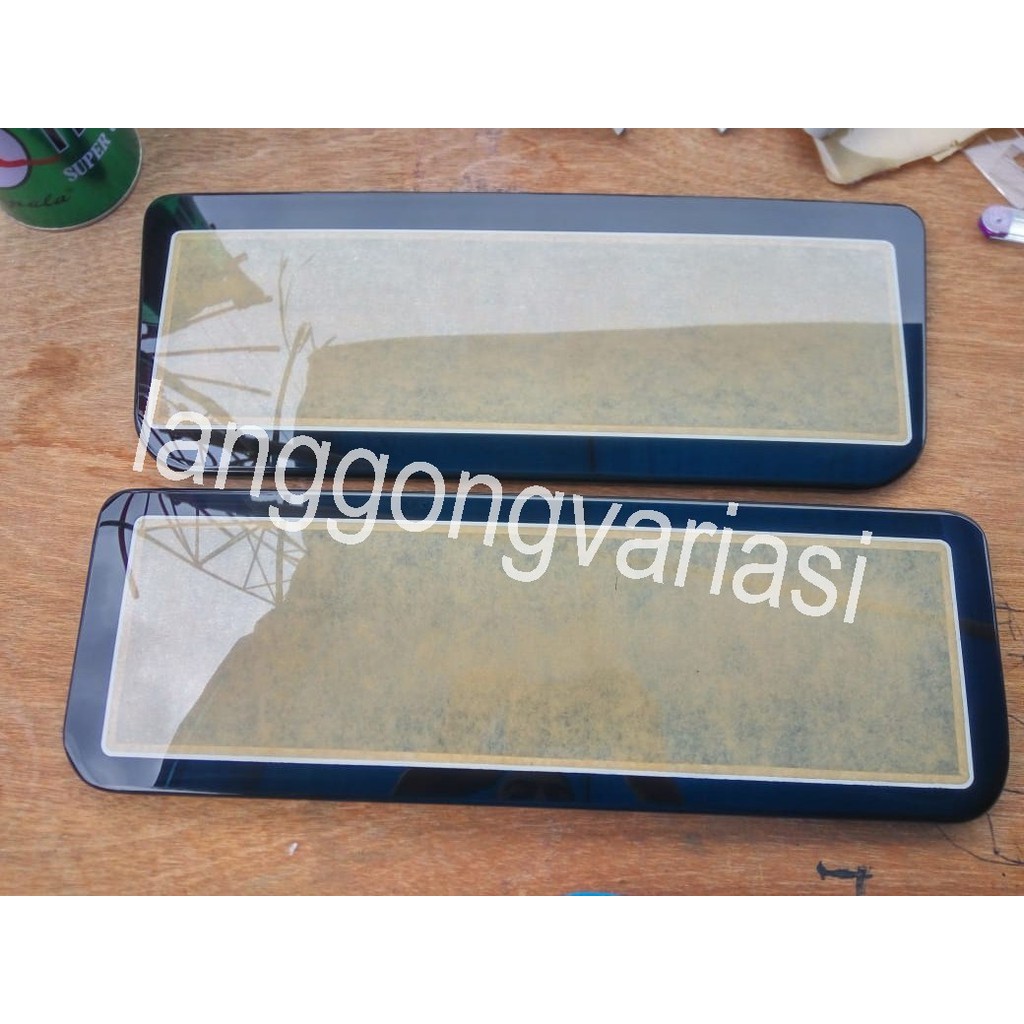 Cover plat nomor acrylic cembung custom avanza old xenia old