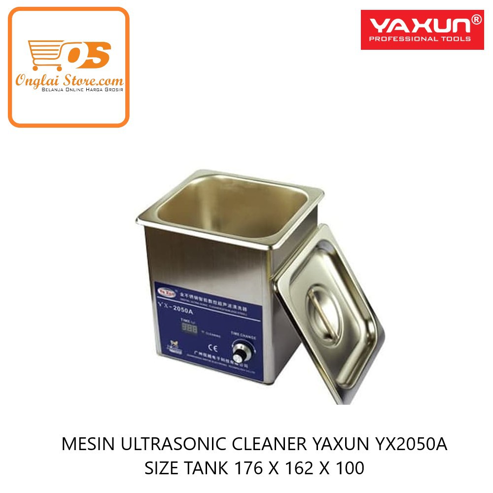 Jual MESIN ULTRASONIC CLEANER YAXUN YX2050A SIZE TANK 176 X 162 X 100