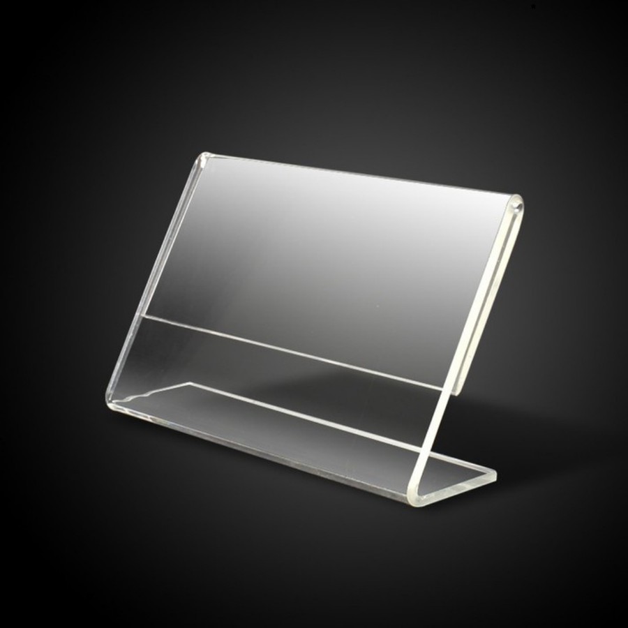 PAPAN KARTU NAMA MEJA 6x9 CM AKRILIK TYPE L NAME PLATE TAG ACRYLIC