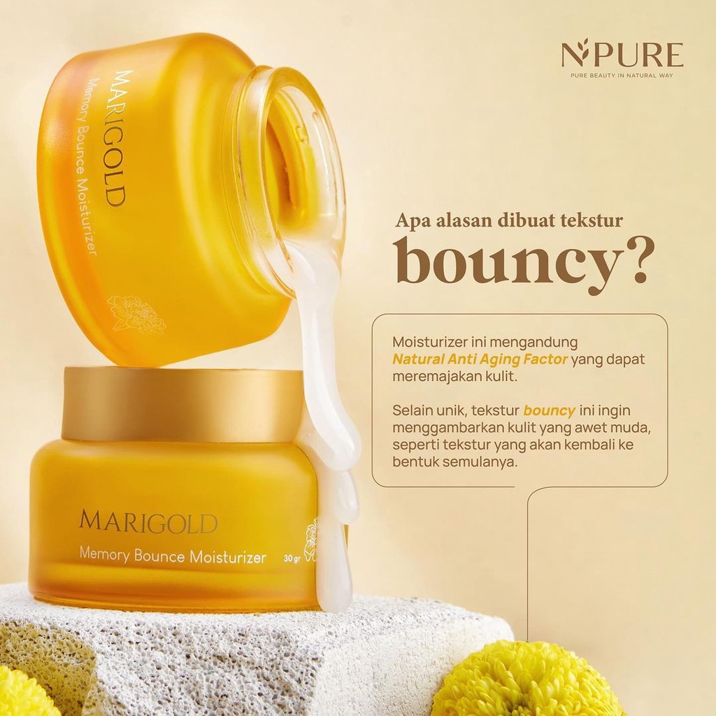 READY NPURE Marigold Memory Bounce Moisturizer / cream wajah npure [NPURE MARIGOLD MOIST]