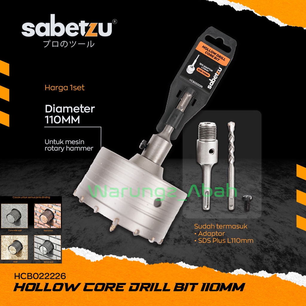 KEPALA MATA BOR GERGAJI HOLESAW HOLE SAW BOBOK PEMBOLONG PELUBANG DINDING DINGDING TEMBOK BETON BATU