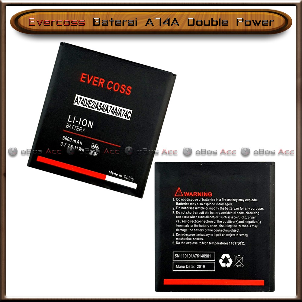 Baterai Evercoss A74a A 74 A Double Power Batre Batrai Hp Shopee Indonesia