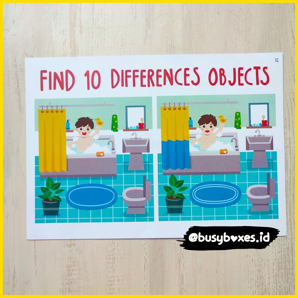 [busyboxes.id] Mainan Edukasi Wipe And Clean mencari obyek montessori i spy seri  aktivitas anak