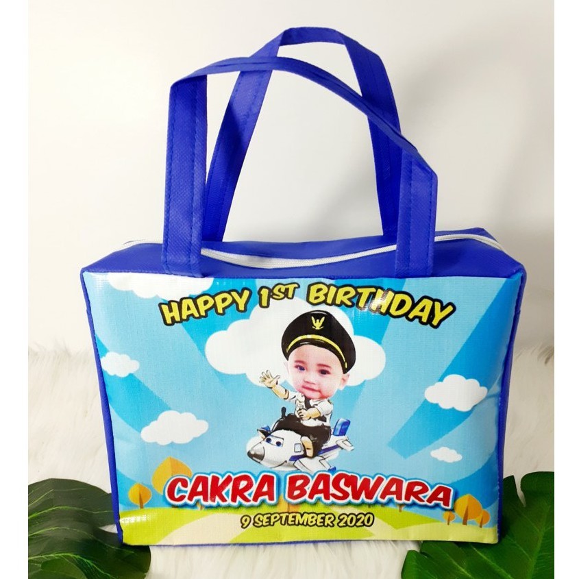 Tas Ulang Tahun Resleting Custom Foto-3