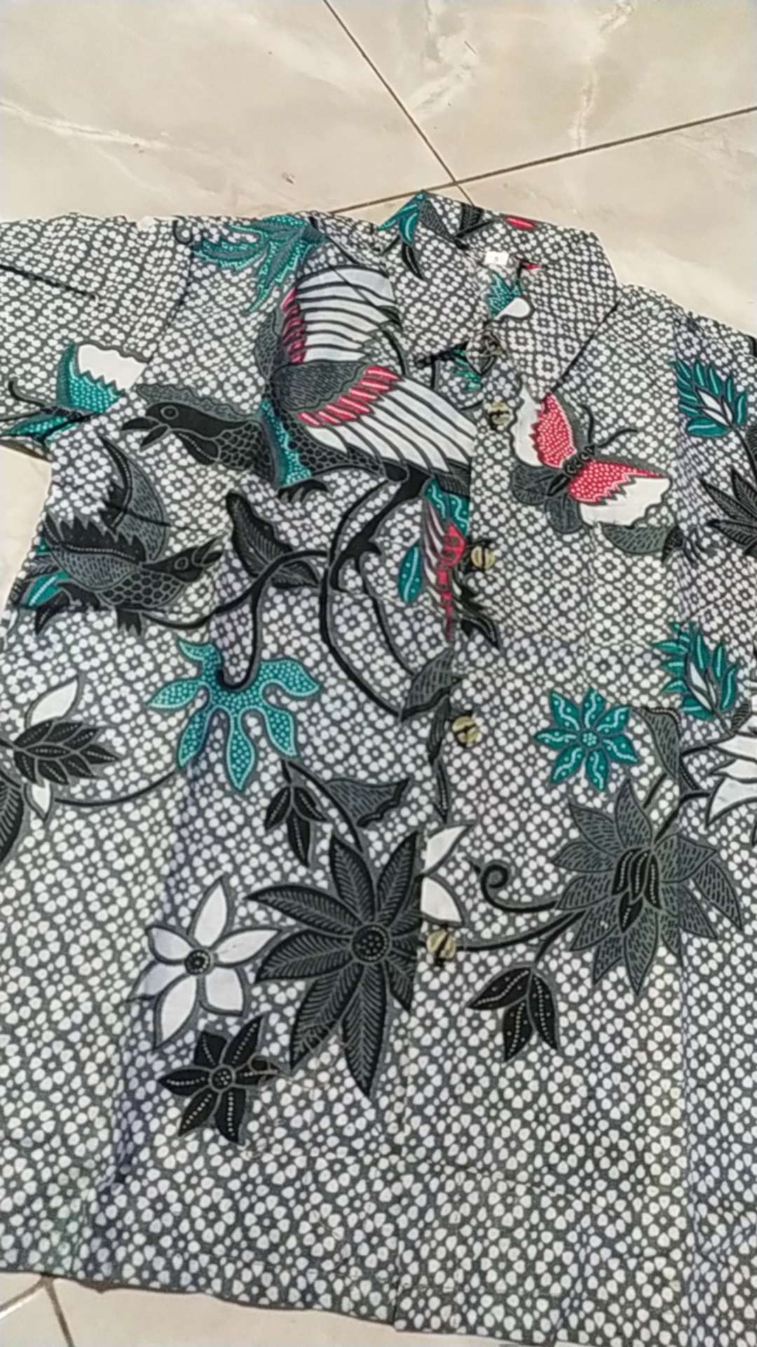 Baju Batik Couple Motif Kupu Tosca / Sarimbit Batik Terlaris / Cod