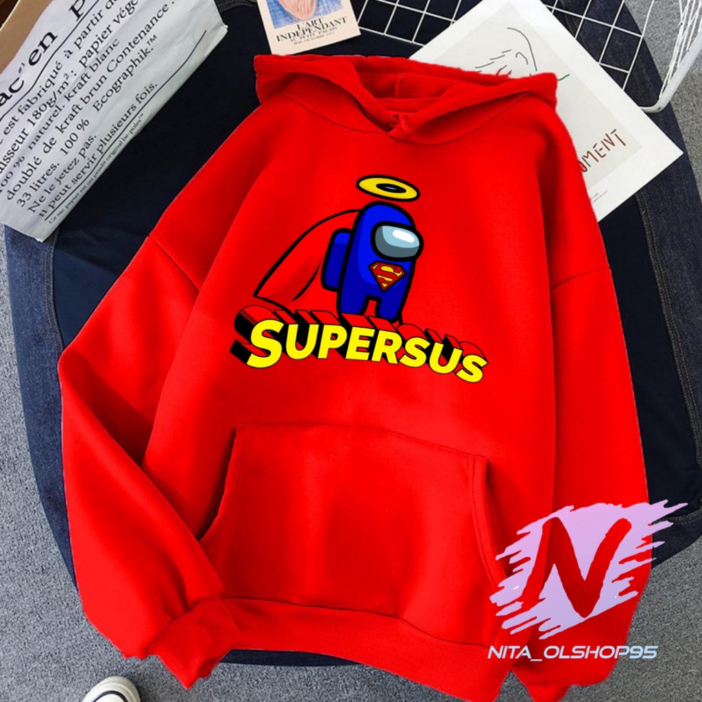 HOODIE ANAK SUPERSUS SWEATER AMONG US SUPERMAN