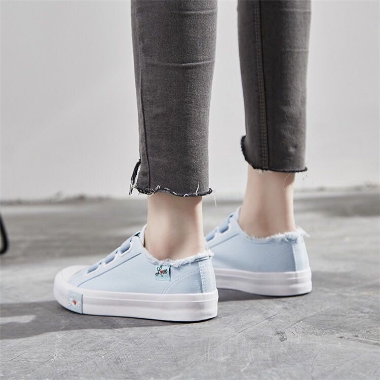 RYX - Comfort Velcro Sepatu Sneakers Canvas Wanita Fashion Casual - Ori Import