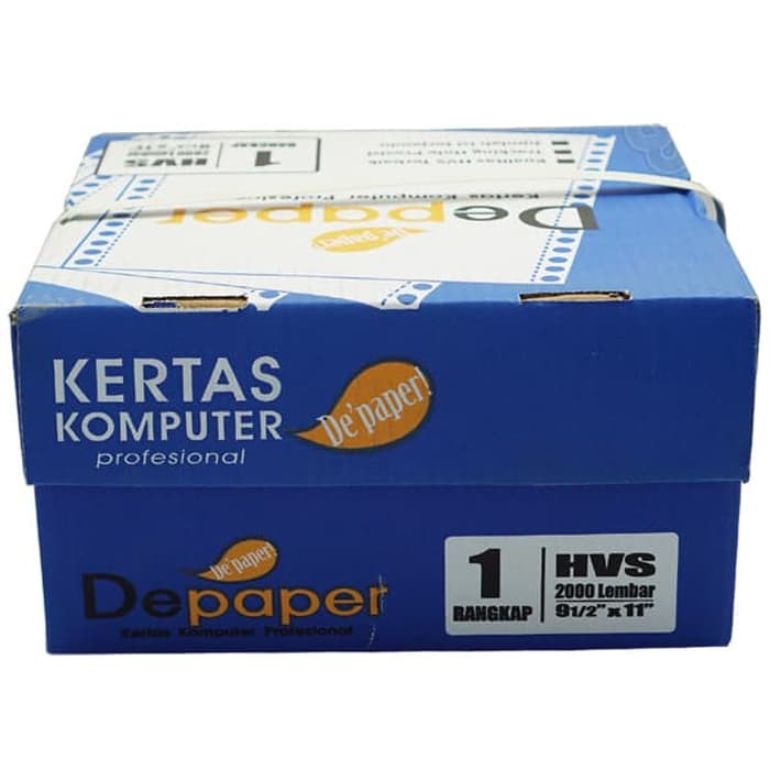 

1 Ply Full Kertas Continuous Form Depaper 9 1/2" x 11