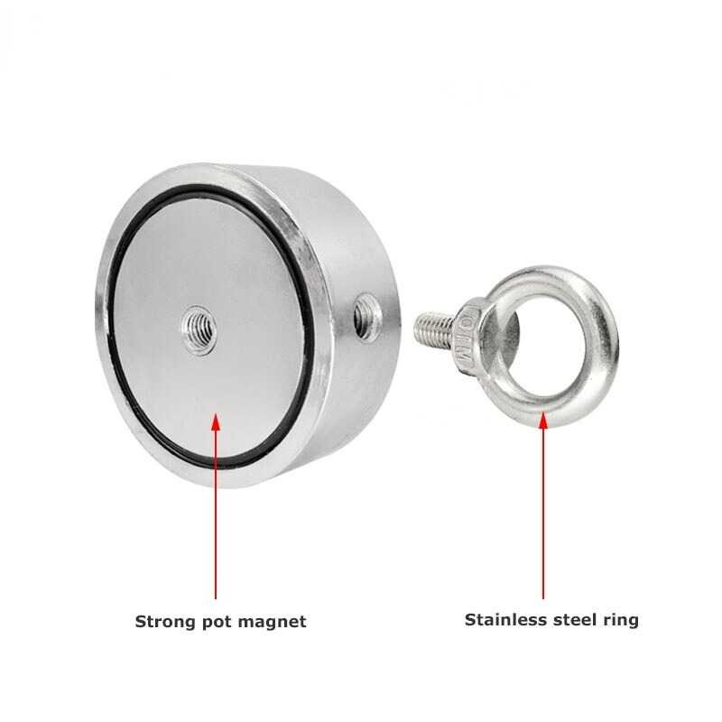 Strong Neodymium Magnet Model Hook Bulat 48mm 80KG - LNM48-3