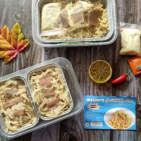 

spaghetti carbonara spageti spagety frozen