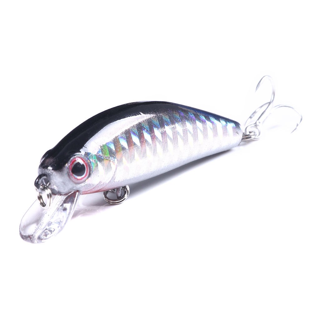 HENGJIA 5pcs Umpan Pancing Ikan Minnow Imitasi 55mm 6.6g Artificial Fishing Lure with Free Grid Box