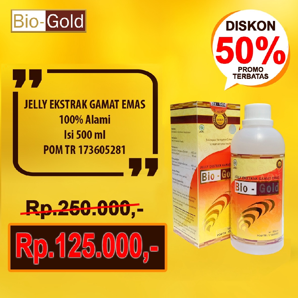 Bio Gold G Jelly Ekstrak Gamat Emas Jeli Gamat Original