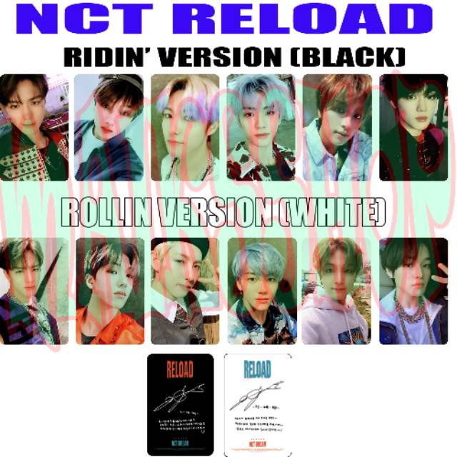 NCT Dream Reload Photocard Kpop