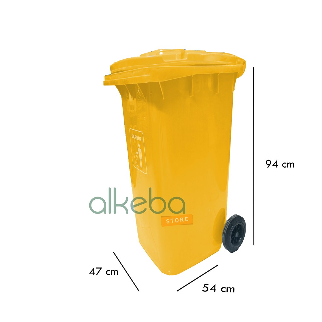 Tempat Sampah 120 Ltr / Dust Bin 120 L kuning