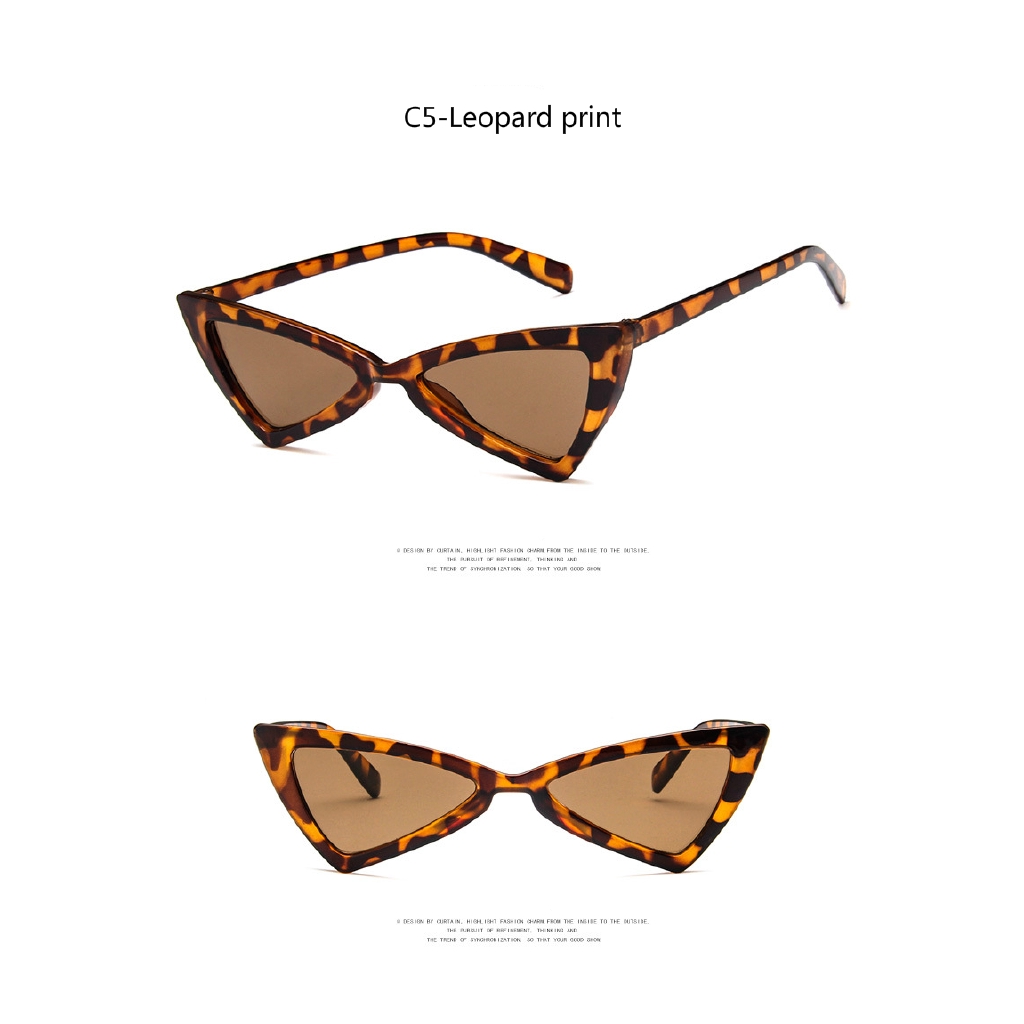 Fashion Irregular Triangle Cat Eye European and American Men's and Women's Sunglasses