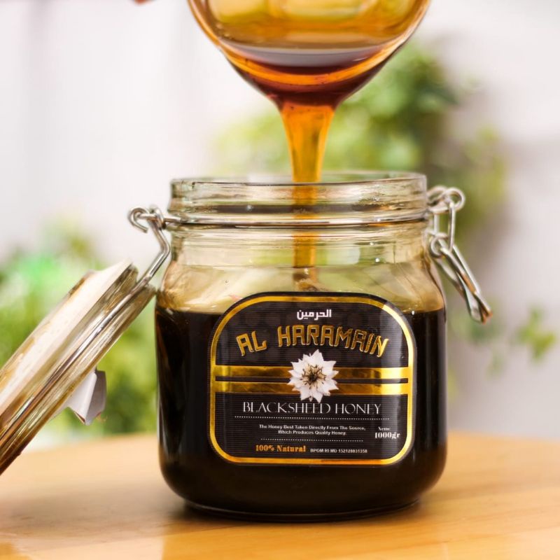 

Madu Al Haramain 250gr / 500gr / 1kg Black Seed Honey (Madu Habbatussauda)