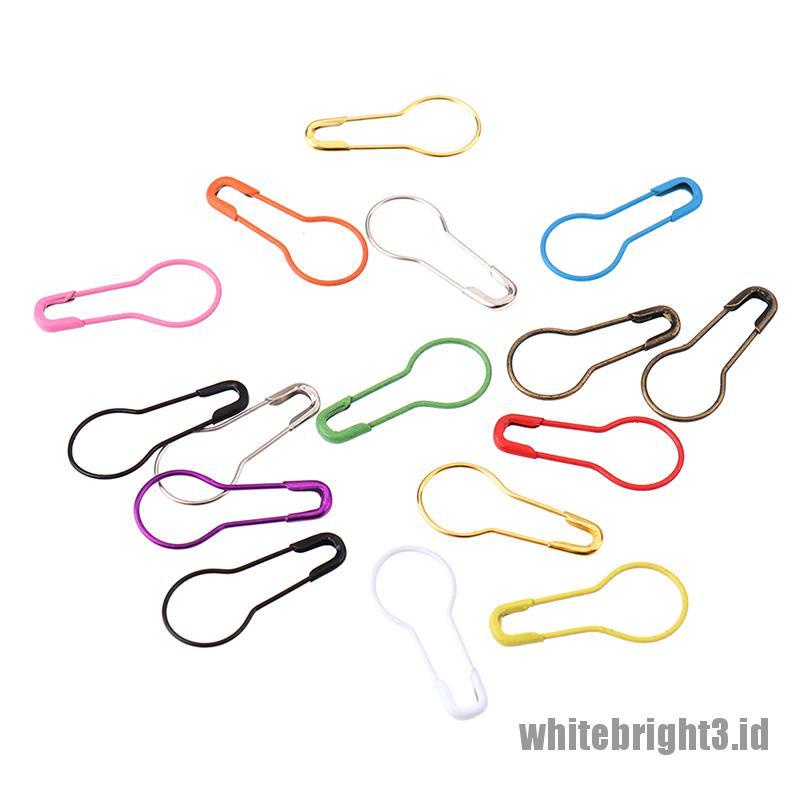 ❤White3 Warna Putih❤ 100pcs Jarum Klip Untuk Merajut Pakaian
