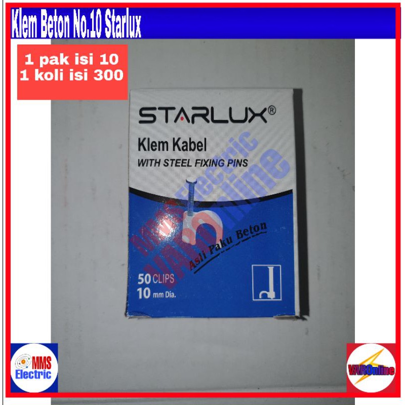 Klem Kabel Starlux No.10 isi 10pak