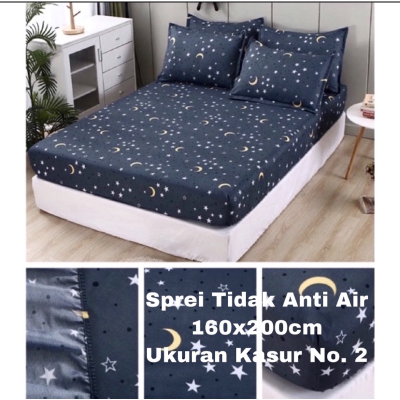 SPREI WATERPROOF UKURAN 180X200X25cm / SPREI ANTI AIR-BintangBiasa 160x200