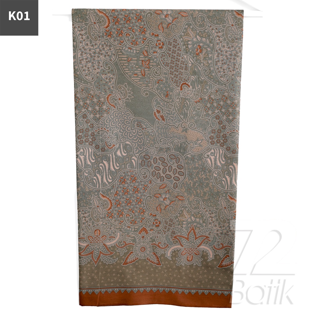 BAHAN BATIK PREMIUM Katun Motif Sekar Jagad Warna Merah Bata 722146 Cap 72 Jarik Jarit Samping Kebat Panjang Batik Katun Modern Premium Bahan Seragam Batik Pernikahan Kantor Keluarga Murah Kamen Jadi Batik Bali Lembaran