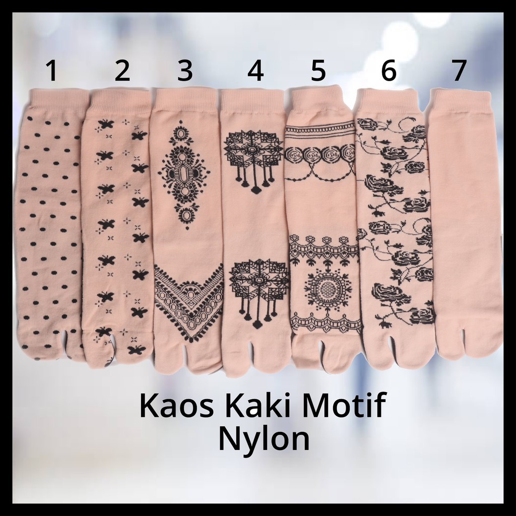 KAOS KAKI MUSLIMAH JEMPOL panjang bahan spandex nylon / moslim socks