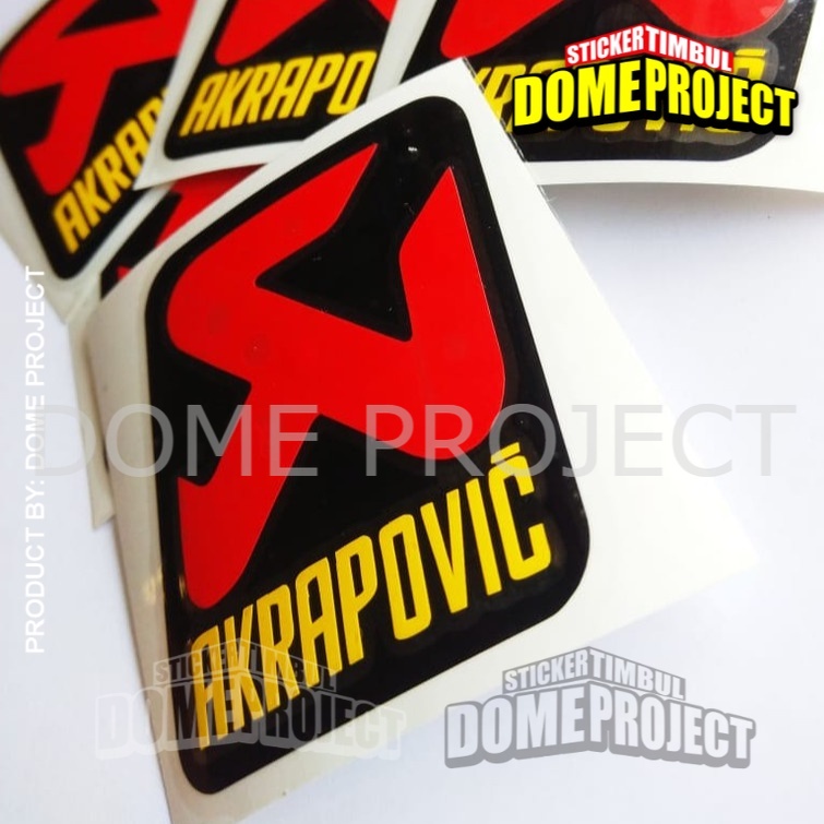 [PROMO BUY 3 GET 1] AKRAPOVIC KOTAK STICKER CUTTING SATUAN STIKER MOBIL STIKER MOTOR