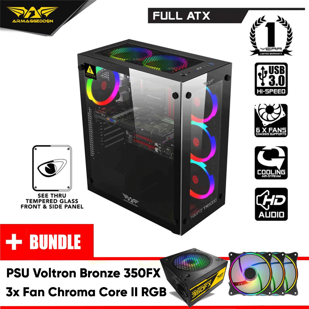 Armaggeddon Nimitz Tr5000 Atx Gaming Pc Case Shopee Indonesia Armaggeddon Nimitz Tr5000 Atx Gaming Pc Case Shopee Indonesia